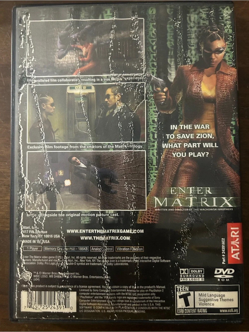 Pre-Owned CIB Enter the Matrix Greatest Hits Version PlayStation 2 Video Game
